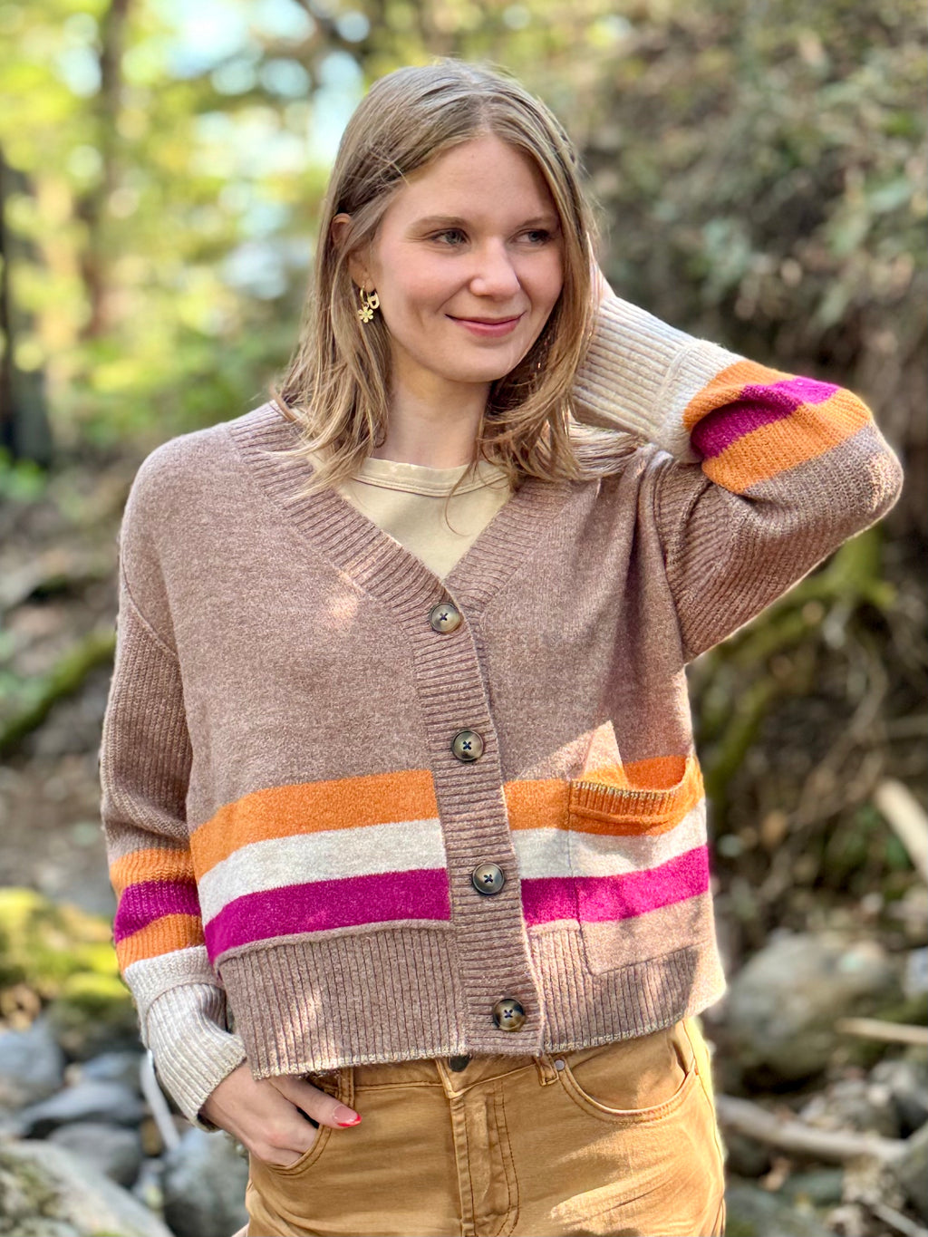Tribal Mocha Cardigan