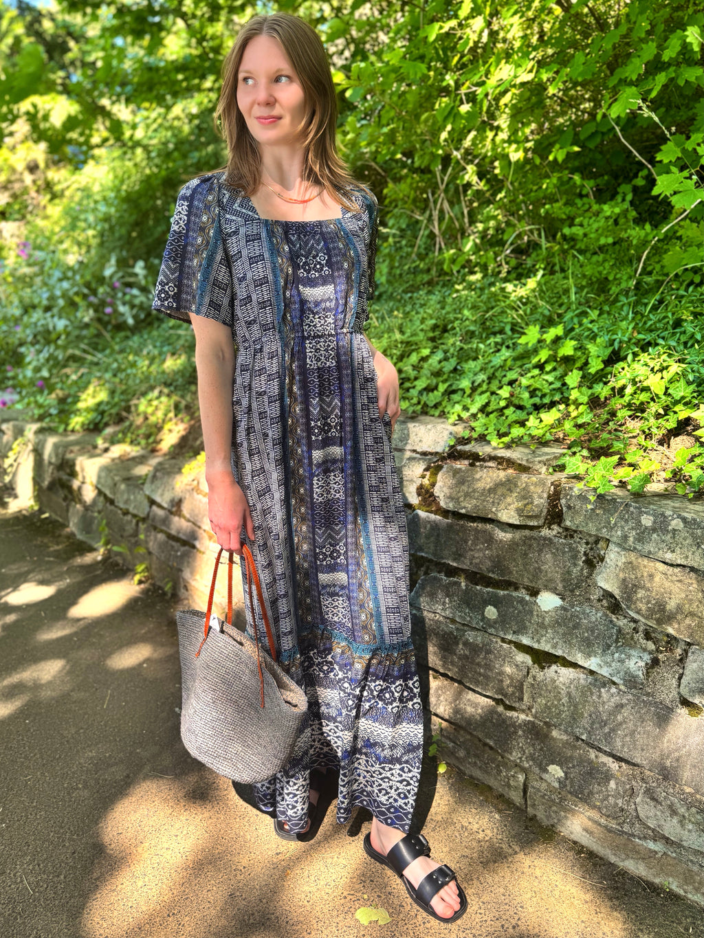 Liverpool Blue Shibori Dress