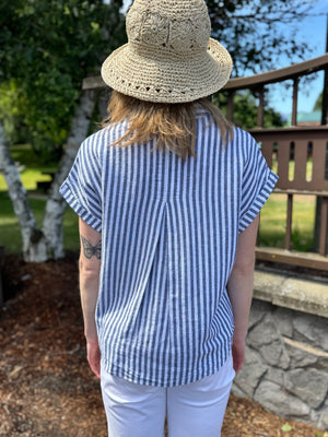 Linda Striped Button Up