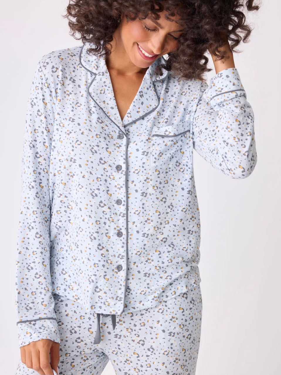 PJ Salvage Wild Dreams Modal Floral Leopard PJ Set