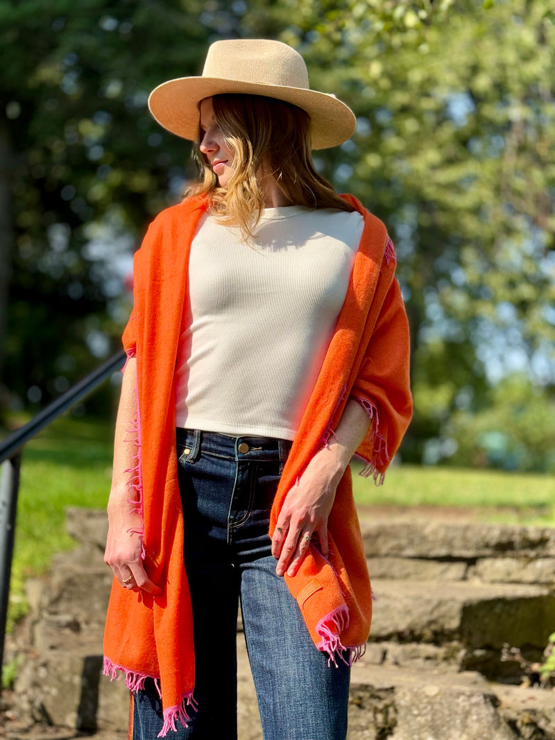 Cashmere Felted Scarf