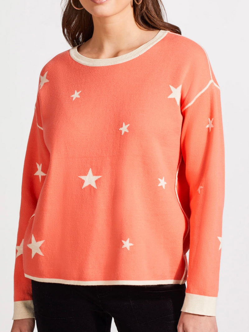 Reversible Cotton Crew Neck Sweater