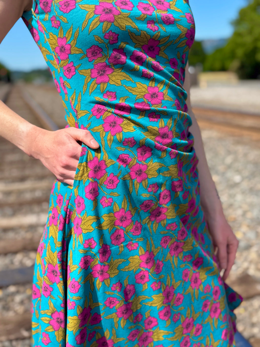 Effie’s Heart Hibiscus Print Dress