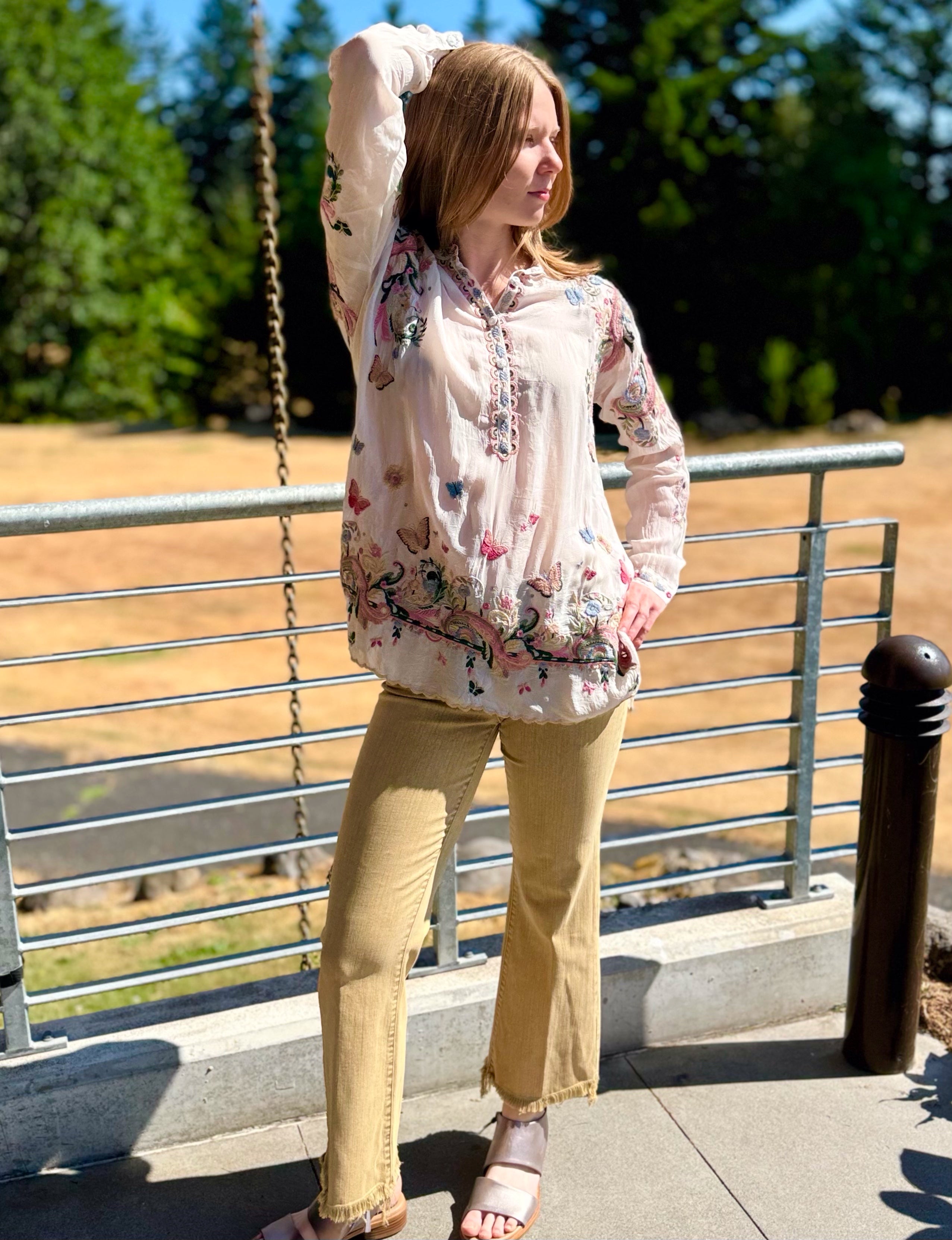 Tシャツ・カットソー AMIRI Women Tunic Tops AWJYTE1044ALABASTER Beige AMIRI Beige Vintage Oversized T-shirt Amiri