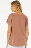 Short Sleeve Dolman Curve Hi-Lo Top