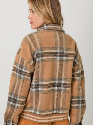 Plaid Bomber Jacket