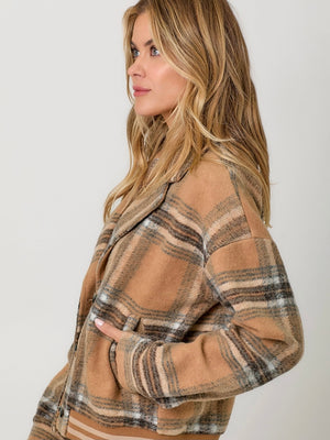 Plaid Bomber Jacket