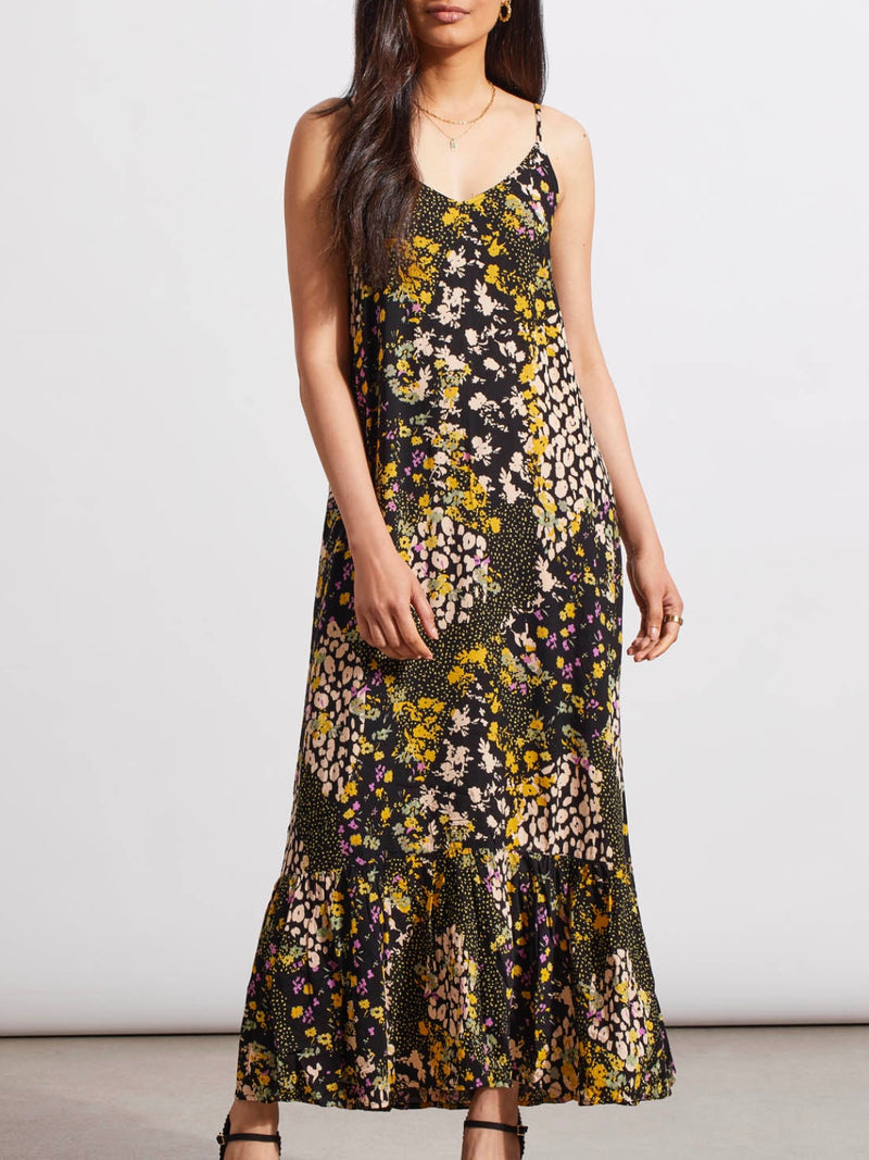 Ditsy Floral Print Maxi Dress