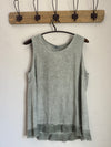 Raw Edge Linen Tank