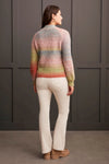 Ombre Boucle Mock Neck Sweater