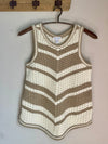 Tribal Crew Neck Racer Back Sweater