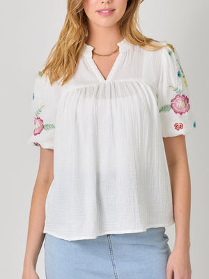 Abby Embroidered Top