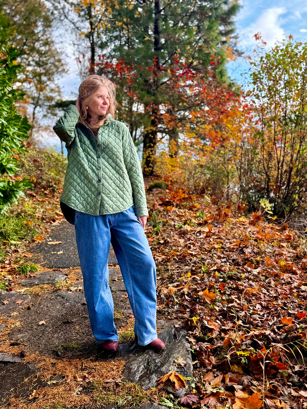 Quilted Parachute Shirt Jacket