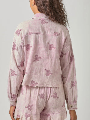 Double Gauze Embroidery Jacket