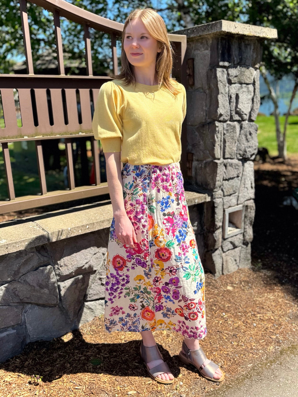 Johnny Was Linen Skirt