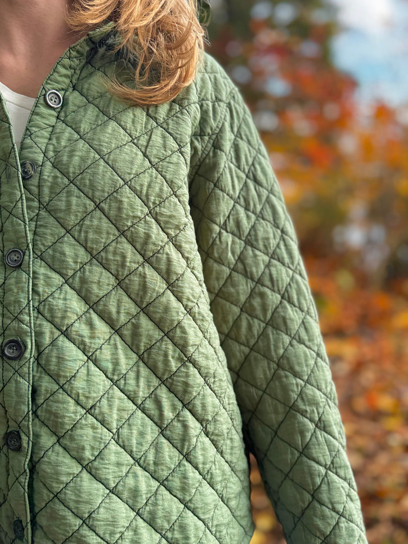 Quilted Parachute Shirt Jacket