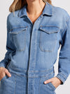 Denim Jumpsuit with Pockets