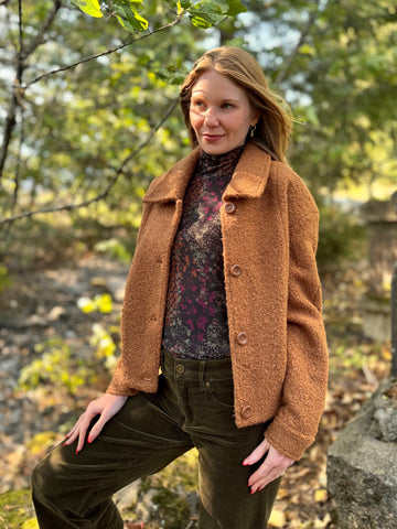 Tribal Plum Wine Crop Shacket