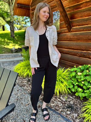 Coconut Linen Top