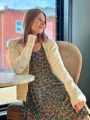 Cream Knitted Cardigan