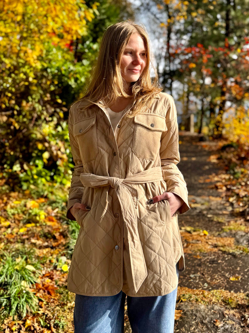 Mix Media Quilting Jacket