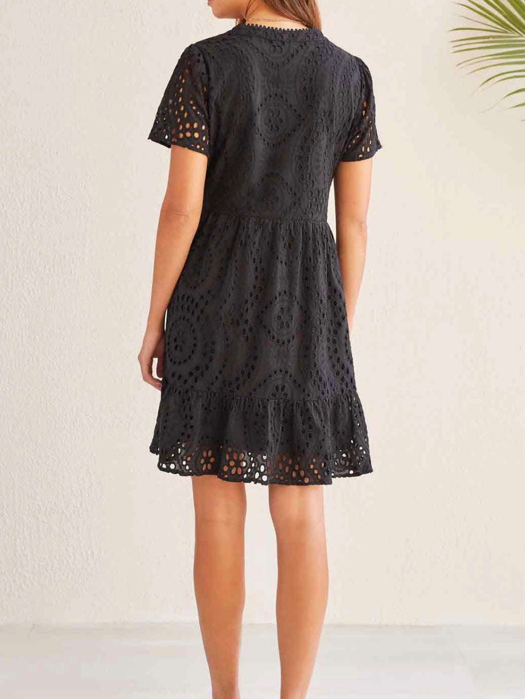 Black Eyelet Dress