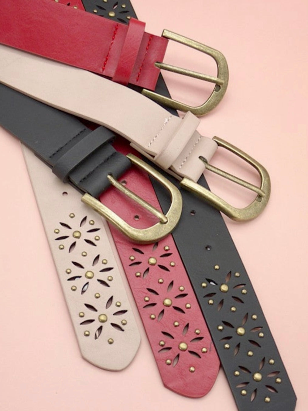 小物 n.k atelier flower belt Flower Cutout Classic Buckle Belt – Out on a limb WA