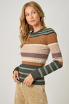 Color Block Striped Sweater