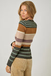 Color Block Striped Sweater