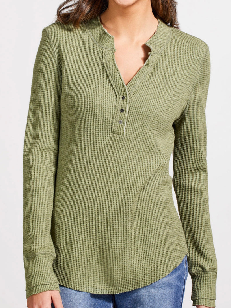 Henley Top with Buttons