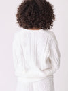 PJ Salvage Chenille Cozy Cable V-Neck Sweater