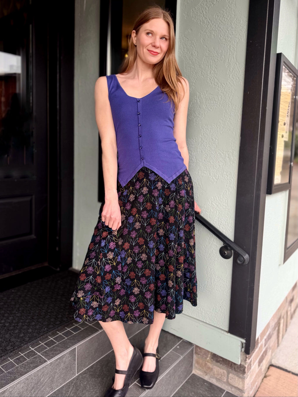 Floral Embroidered Smock Dress Out on a limb WA Floral Embroidered Smock Dress Out on a limb WA