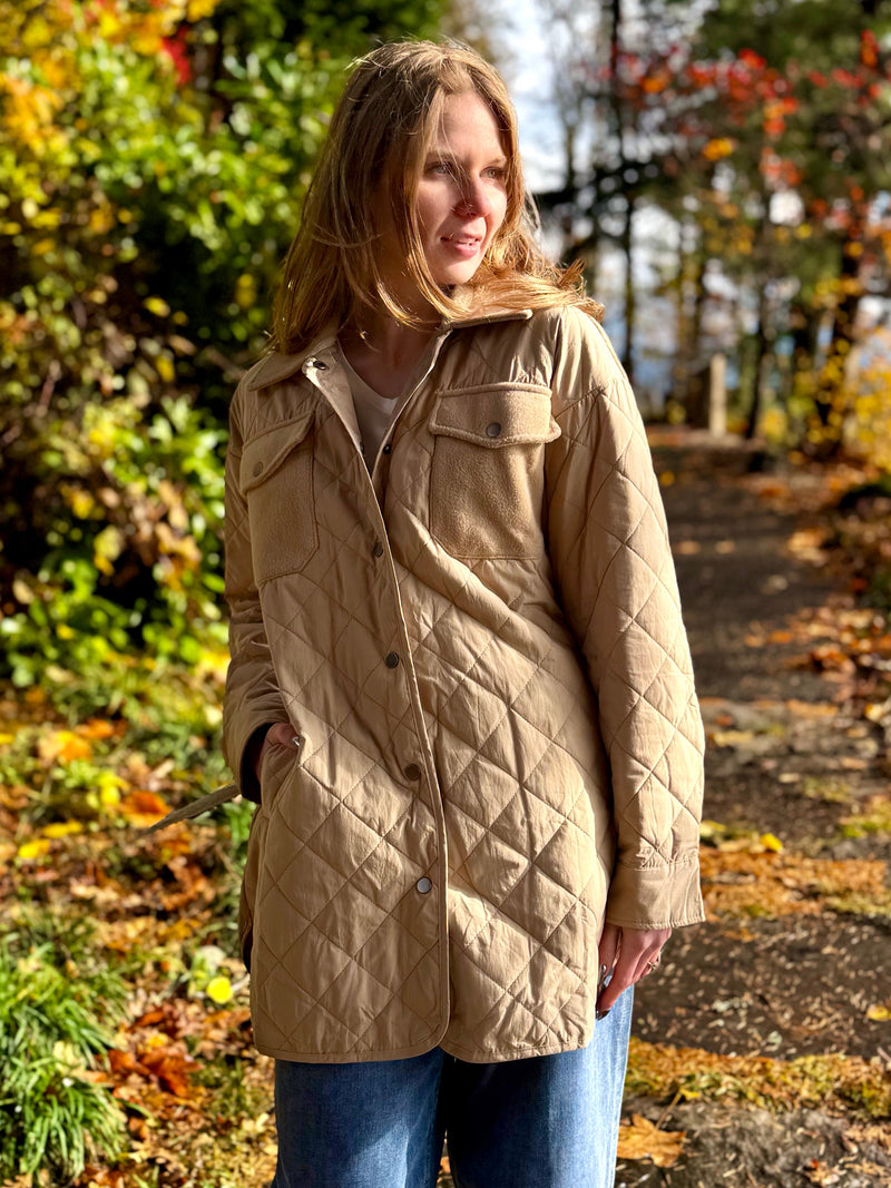 Mix Media Quilting Jacket