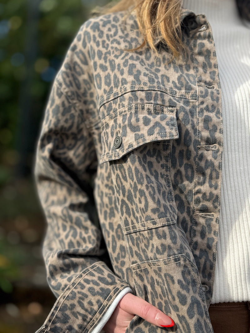 Cheetah Oversized Jacket