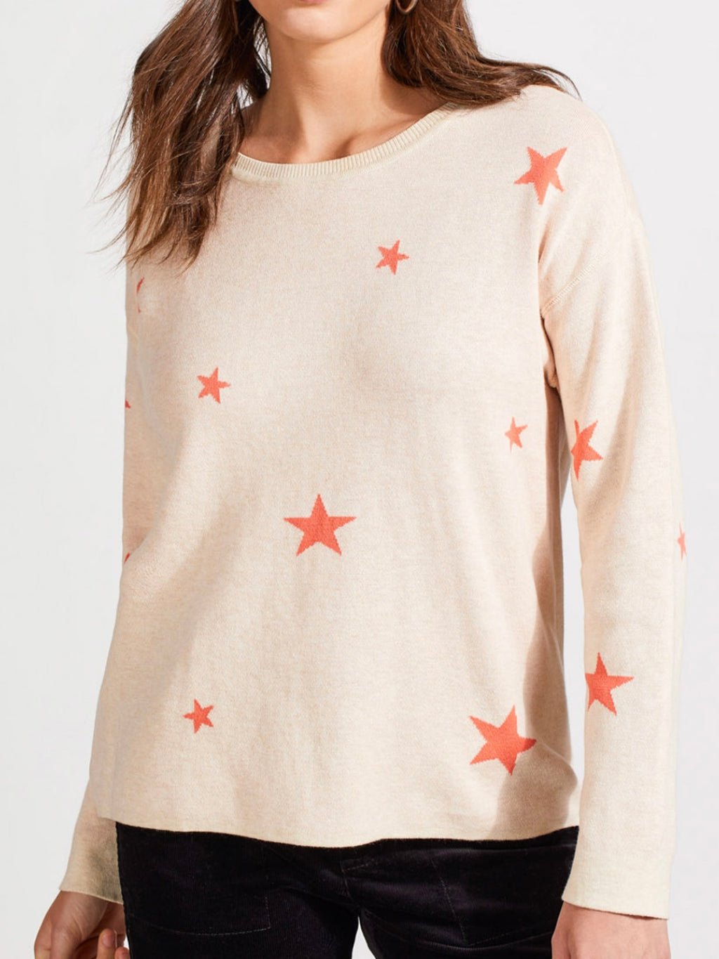 Reversible Cotton Crew Neck Sweater