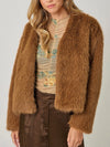 Faux Fur Open Jacket