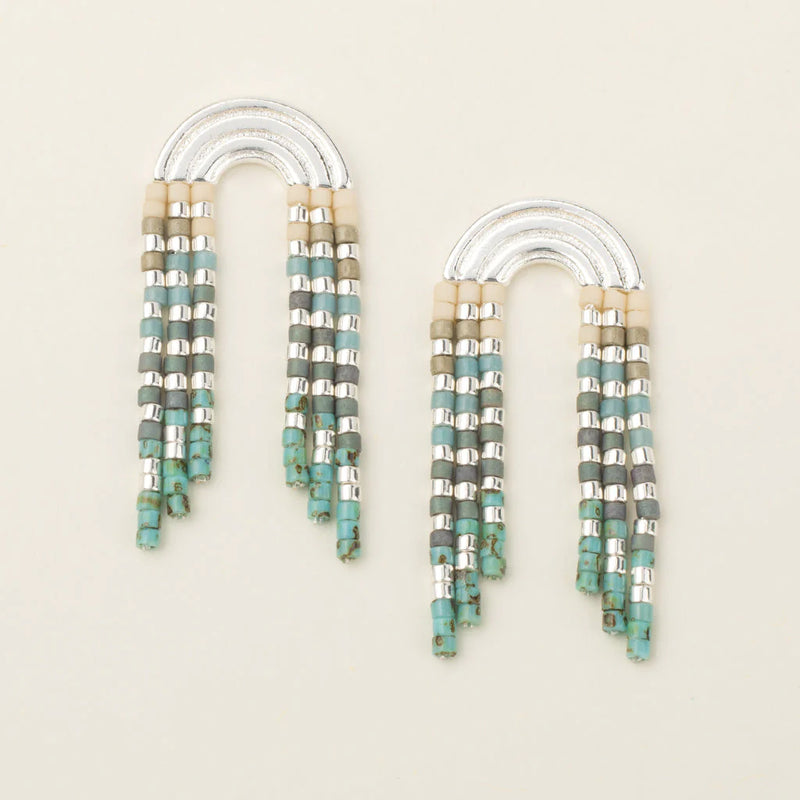 Chromacolor Miyuki Rainbow Fringe Earring