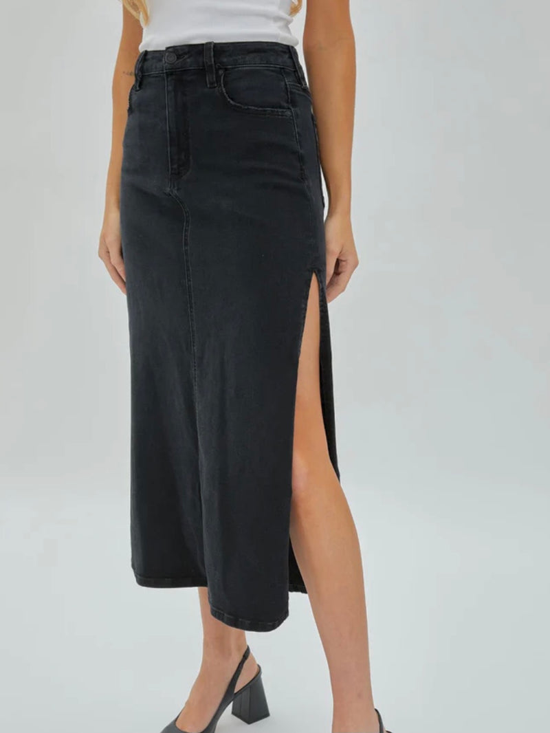 Peyton Midi Skirt With Side Slit