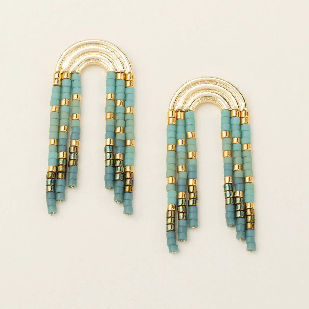 Chromacolor Miyuki Rainbow Fringe Earring