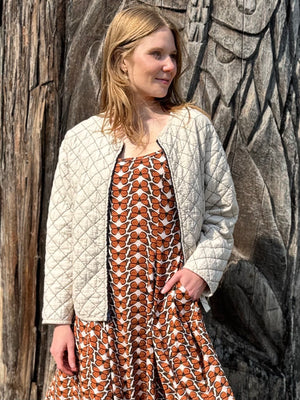 Cut Loose Quilted Parachute Bomber Jacket