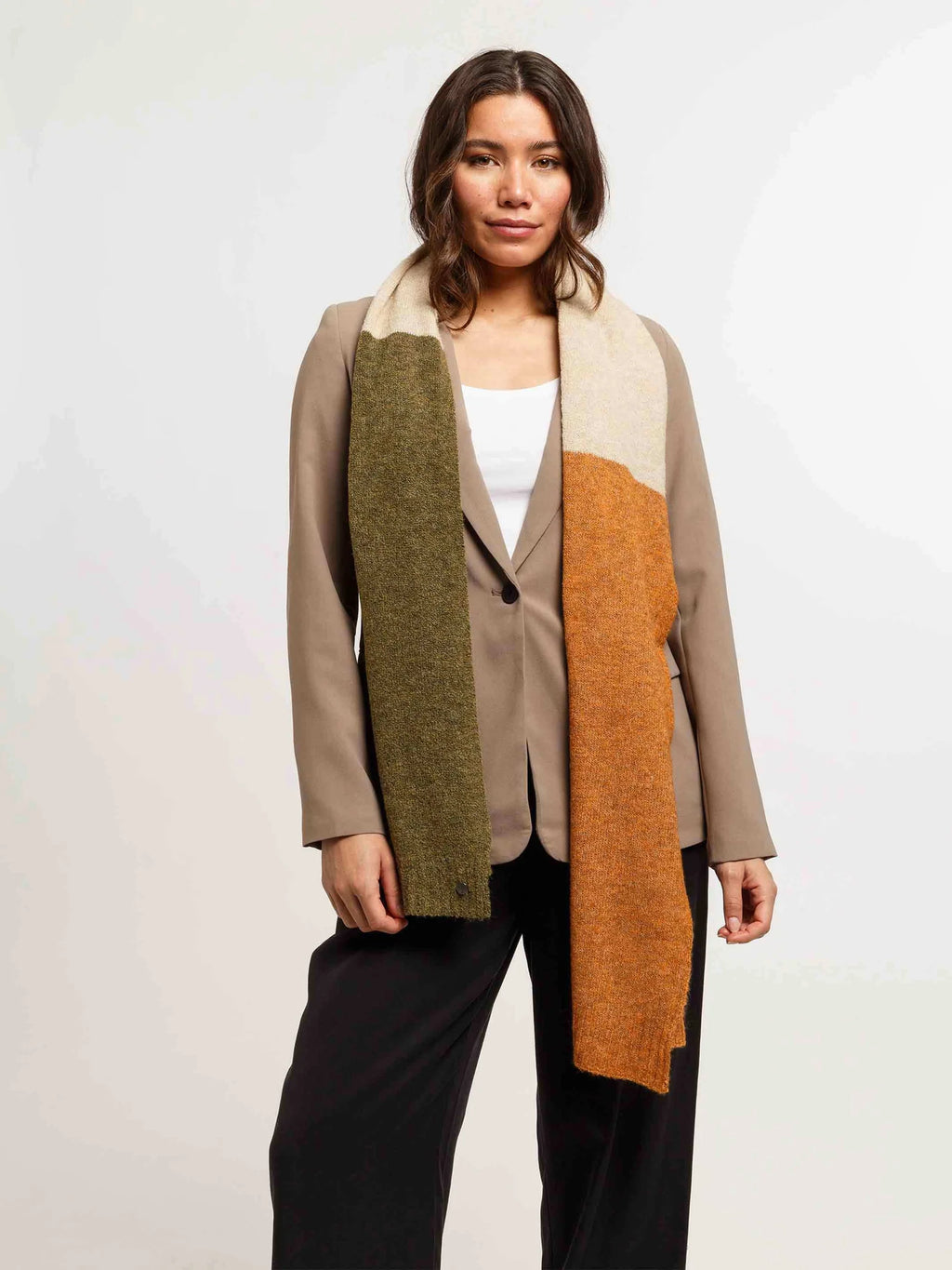 Fraas Block Stripe Eco Knit Scarf