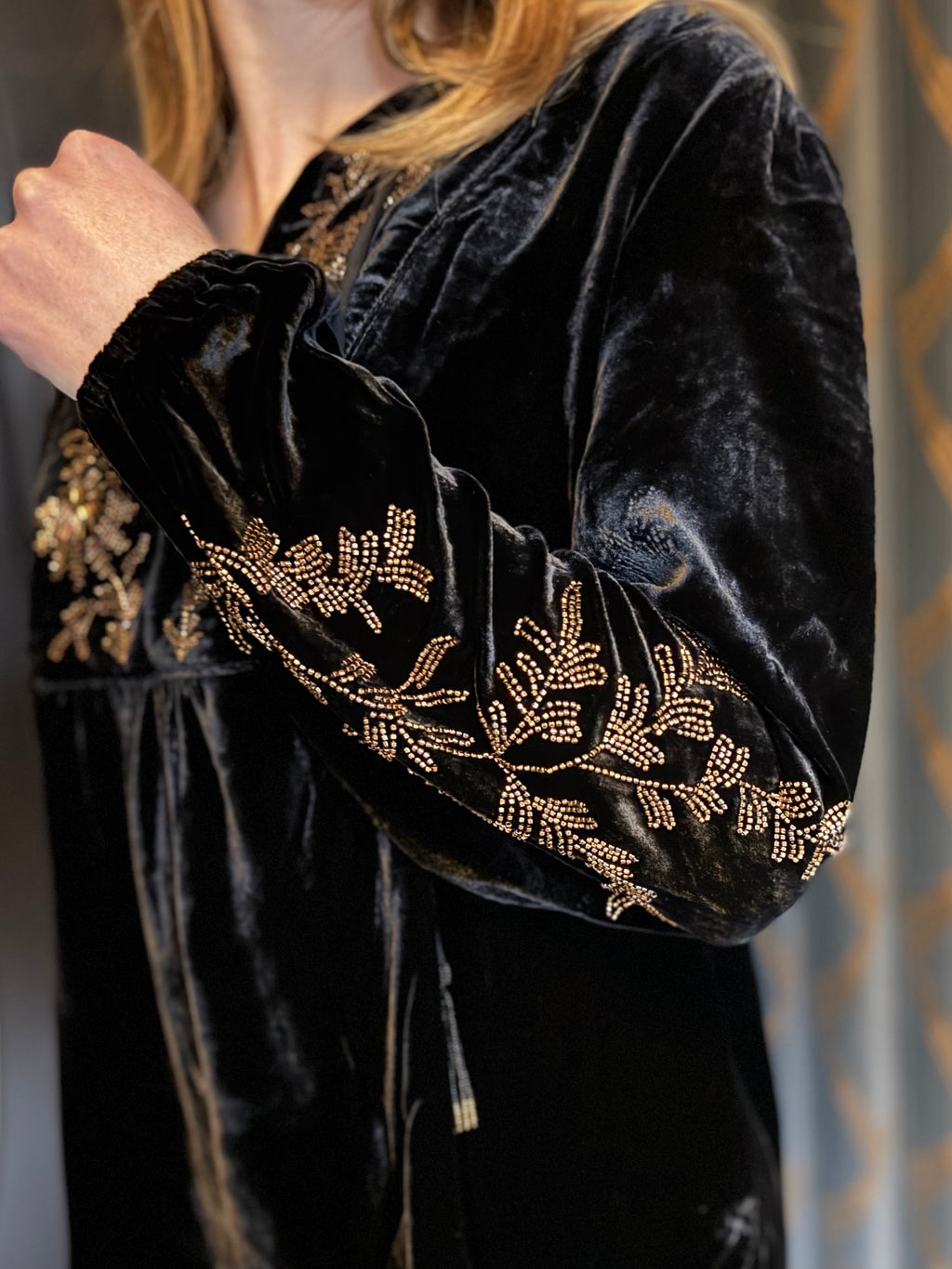 Johnny Was Velvet Prairie Blouse