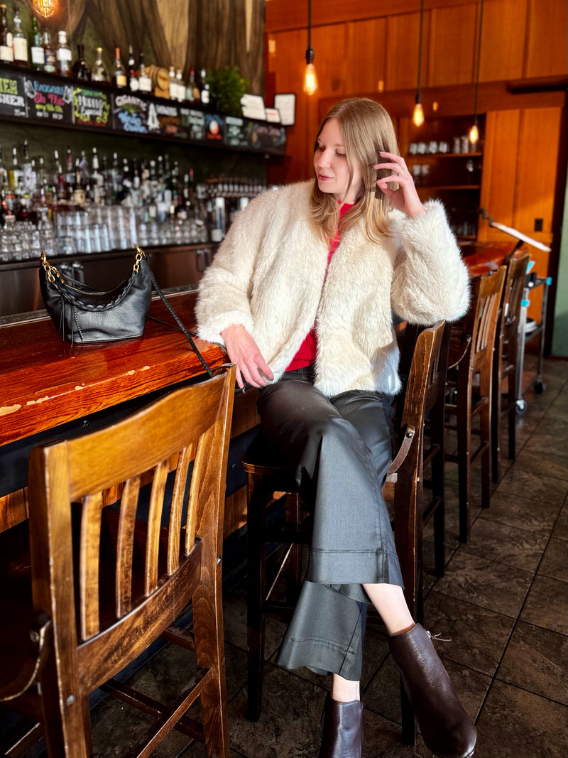 Faux Fur White Jacket