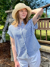 Linda Striped Button Up