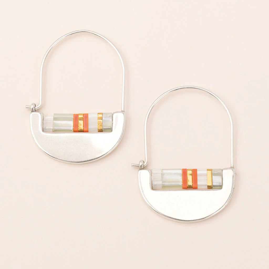 Good Karma Miyuki Crescent Hoop