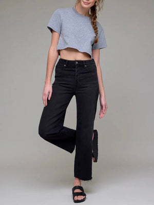 Tracey High Waist Wide Straight Jean