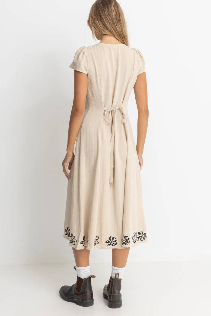 Sundance Floral Cap Sleeve Line Dress