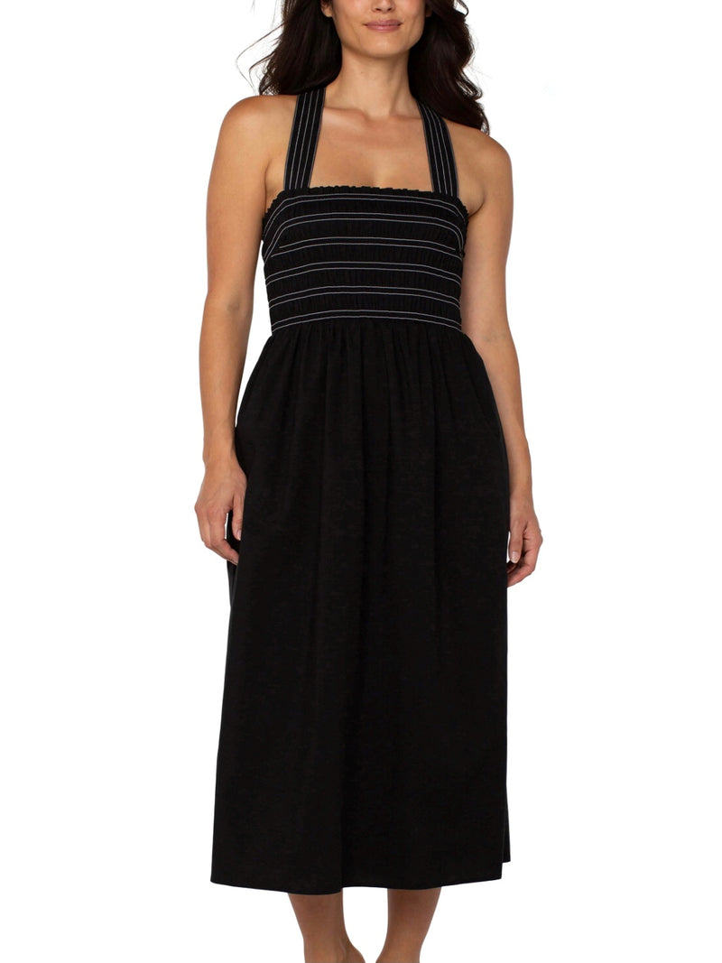 Sleeveless Smocked Dress