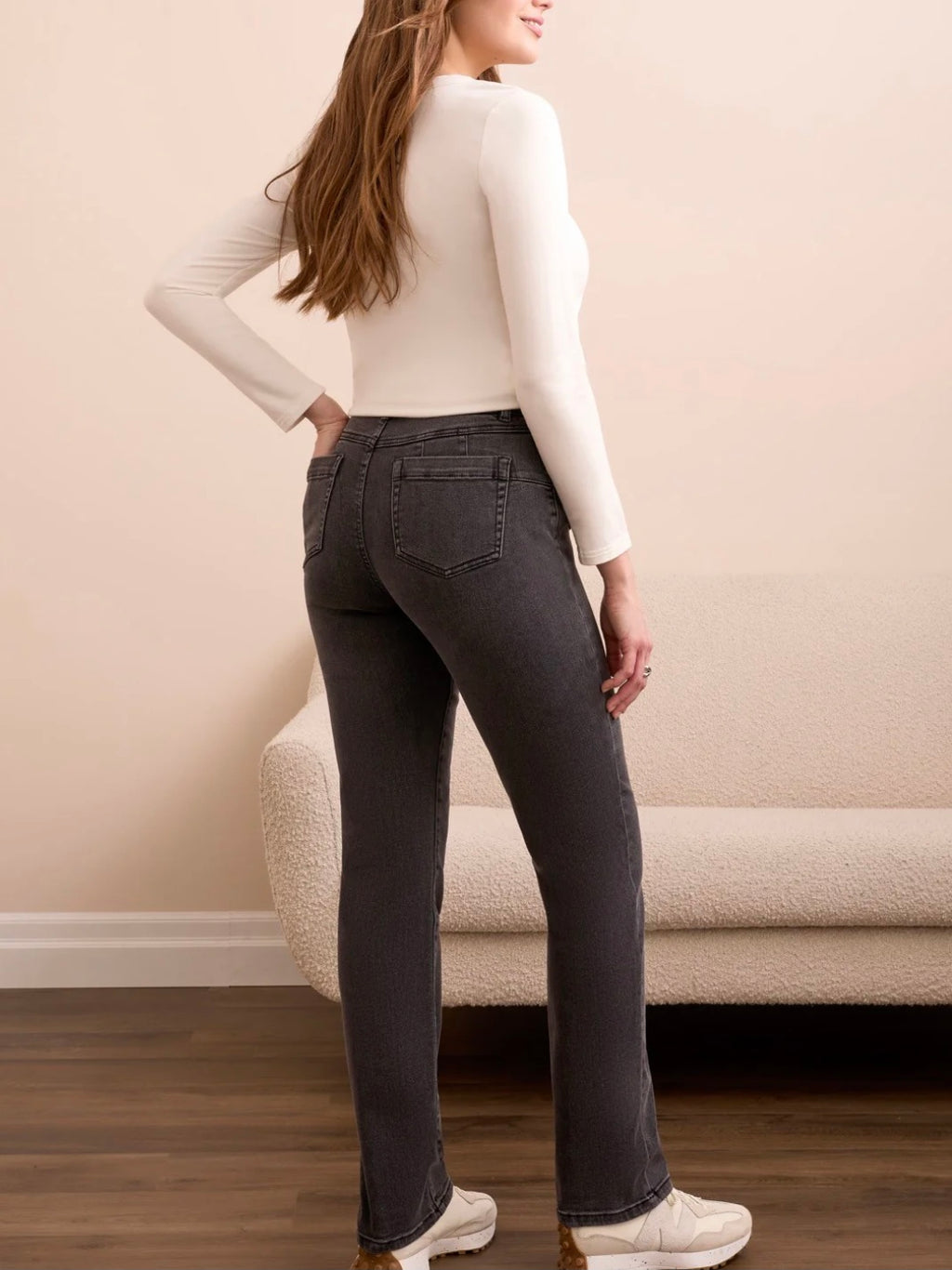 Tribal Sophia Pull-On Straight Jeans