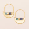 Zafran 3 Tone Color Block Straw Beach Bag